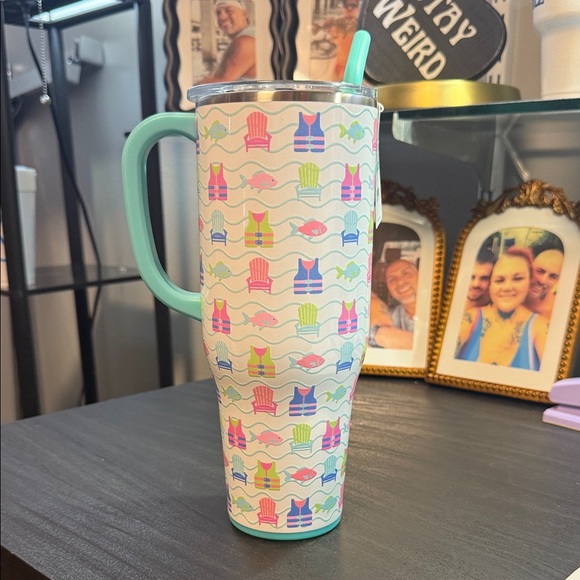 Colorful Patterned Travel Mug - Picture 1 of 1